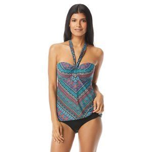 Coco Reef Printed Five-Way Tankini Top 32/34D